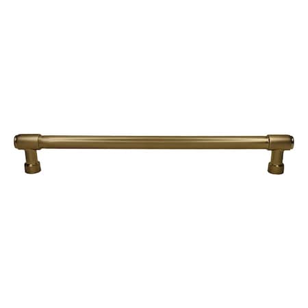 Emtek Jasper Appliance Pull with 12 in Center to Center Satin Brass Finish 86693US4